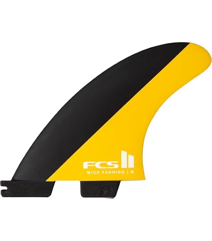 Amazon.com : FCS II MF PC Black/Mango Medium Tri Fins : Sports