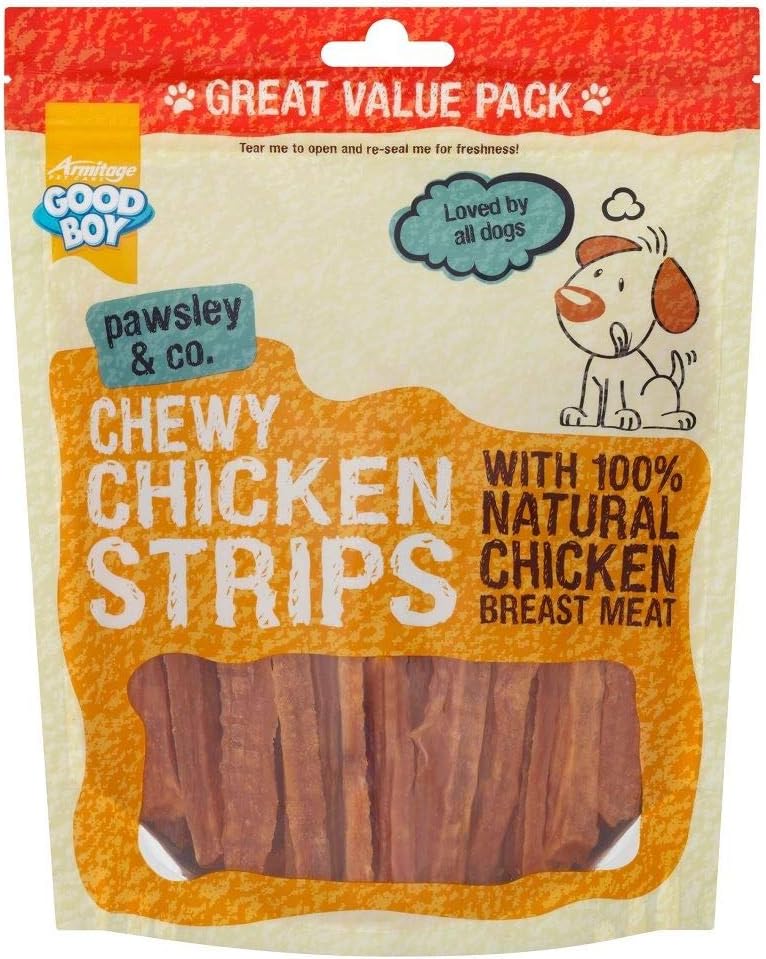 ARM Dog Chewy Chicken Strips Great Value Pack Natural Treats Chews 350g