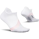 Feetures Elite Light Cushion No Show Tab Athletic Ankle Socks - Sport Sock with Targeted Compression