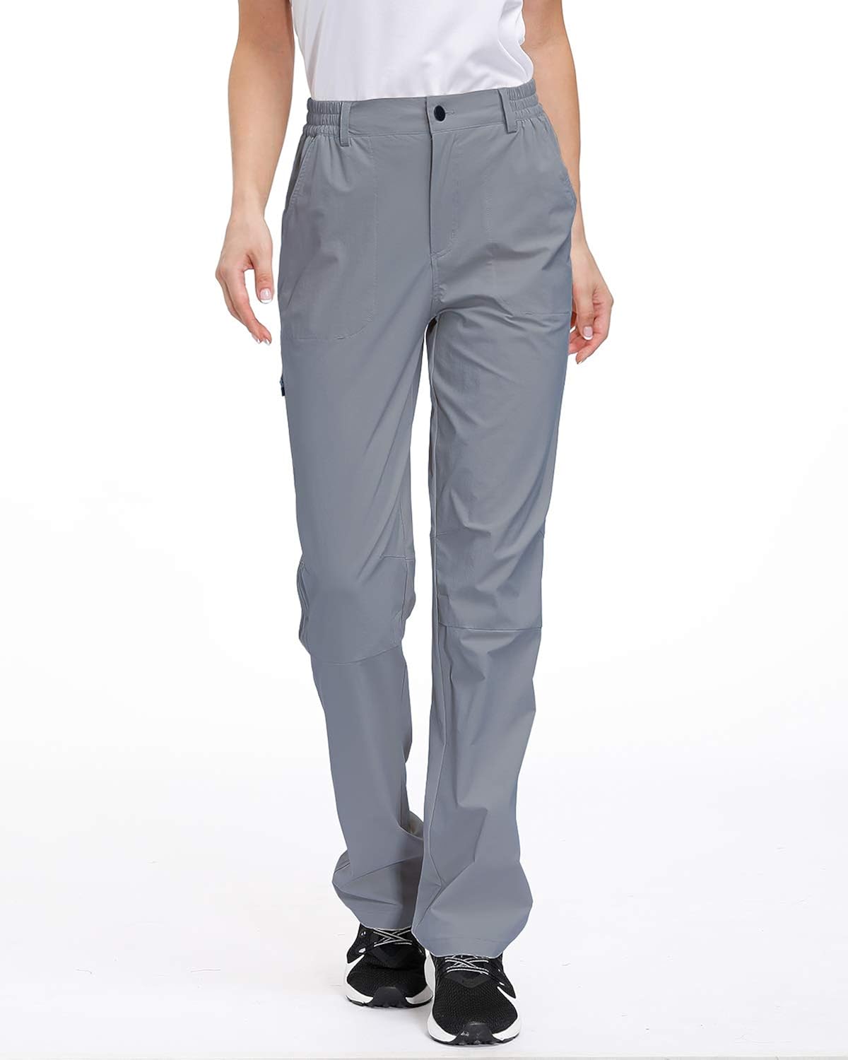 Libin Women's Hiking Pants Lightweight Quick Dry Convertible Roll Up Outdoor Capri Pants, UPF 50, Stretch, Water Resistant: Clothing