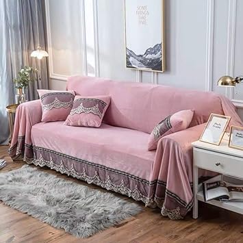 Sfwcea Wohnzimmer Sofa Set Grau Plusch Sofa Abdeckung Stretch Mobel Kombination Sofa Amazon De