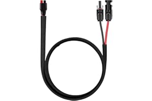 iGreely Connector Solar Panel Cable Kits for Solar Panel RV Marine Boat Portable Solar Generator Power Station 10AWG 60cm/2ft