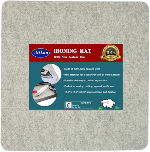 13.5" x 13.5" Quilting Ironing Pad for Quilters Wool