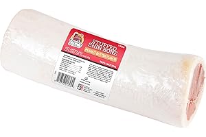 Country Kitchen Stuffed Shin Bone Peanut Butter Flavor Dog Treat, 100% Natural, Long Lasting, 1 Large Bone, 5-6 Inches