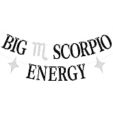 Big Scorpio Energy Banner, Scorpio Birthday Graland, Scorpio Season, Horoscope Astrology Decorations, 12 Constellation Zodiac Birthday Party Decorations