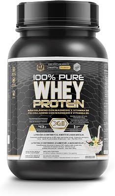 Whey Protein | Proteina Whey pura con Collagene e Magnesio | Migliora i tuoi allenamenti | Protegge e aumenta la massa muscolare | 1000g di proteina (Vaniglia)