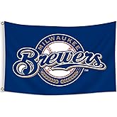 ENMOON Brewers Flag Banner 3x5ft/Vibrat Color/HD Printing/150D Polyster Banner For Garage Man Cave Garden Bar Decor