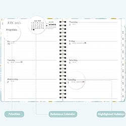 Planner 2025-2026, Weekly and Monthly Calendar