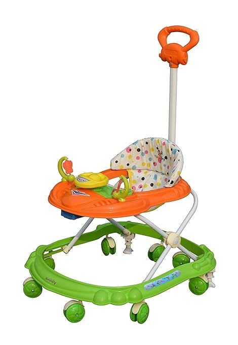 Sunbaby Hot Racer Musical Walker (Orange with Green)