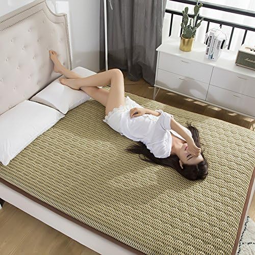 Japanese Sleeping Tatami Floor mat, Foldable Futon Mattress mat Pad Topper Bed roll For bed Studtents Dorm Home Meditaion -L 120x200cm(47x79inch)