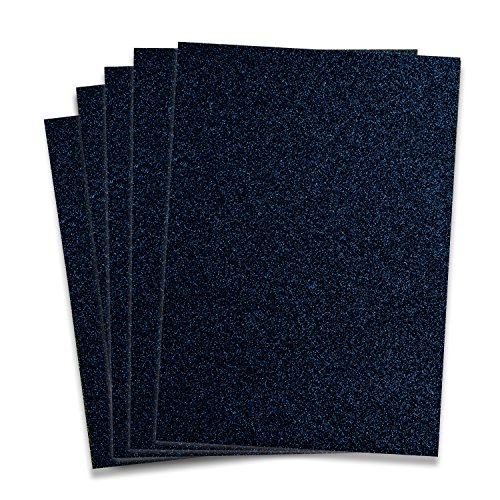 Buy Navy Glitter Heat Transfer Vinyl HTV 5 Sheets each 10 in x 12 in