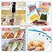 Sous Vide Bags Kit for Anova Cookers-25 Reuseble Food Vacuum Sealed Bags, Sous Vide Cooker Practical for Food Storage and Cooking, 2 Hand Pump, 2 Bag Sealing Clips and 4 Sous Vide Clips, Easy to Use