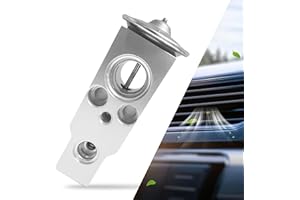 SUMJIG 1 PC Car A/C Expansion Valve, 80213TF0G01 Metallic Anti-Wear Steam Engine Air Conditioning Valve, A/C System Repair Accessories for Honda Ford Dodge Ram (Silver)