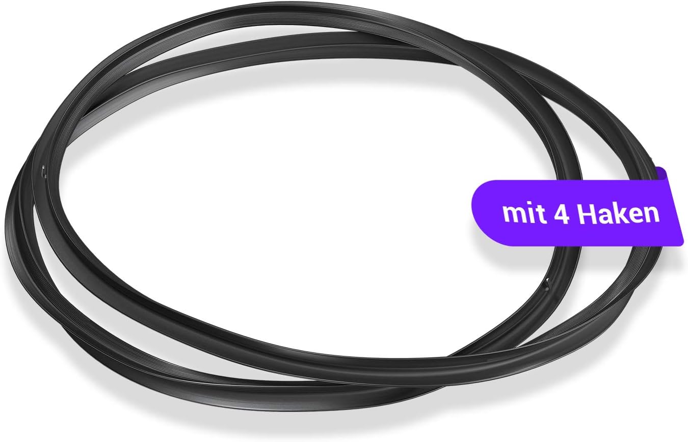 Oven Door Seal 4 Sides for Amica Oven 8066308, Black