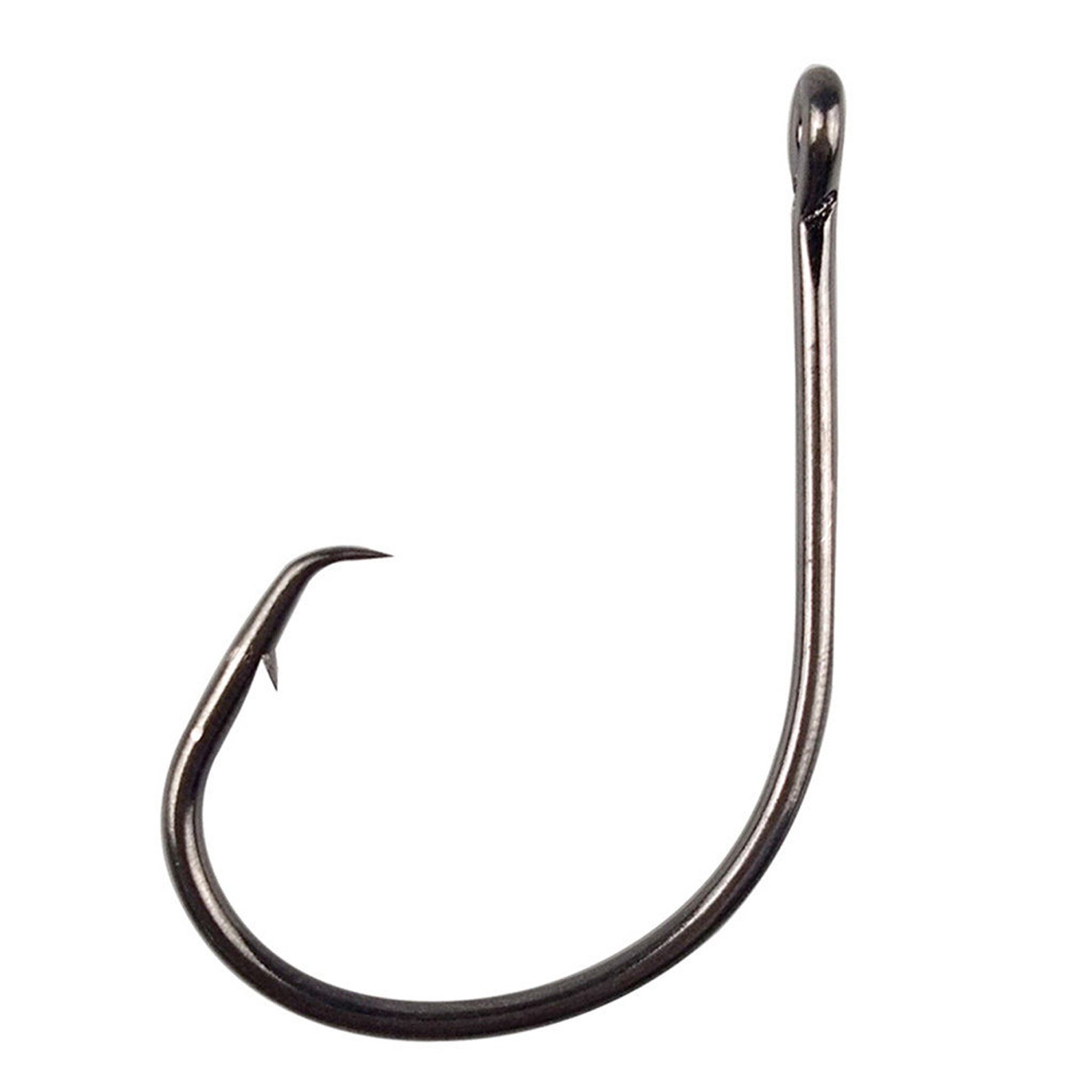 Circle Hooks Saltwater Inline Fishing Hooks 100pcs Ultra Point High Carbon Steel Fish Hook Extra Strong Sharp Straight Eye Octopus Circle Fishing Hooks(9/0-100pcs)