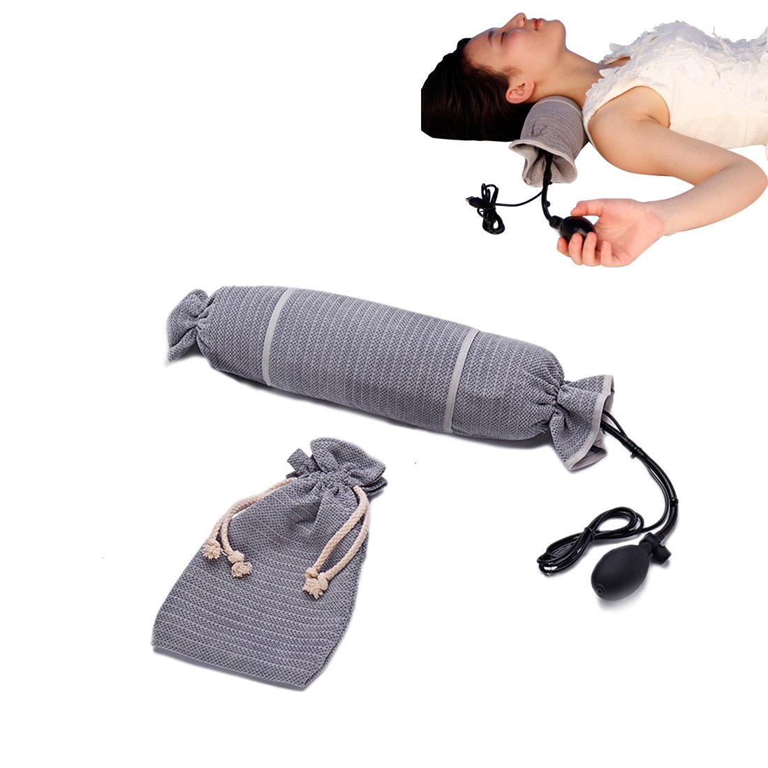 adjustable neck roll pillow