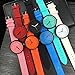 Start Unisex Simple Number Watches Comfortable Canvas Belt Wrist Watch Bracelet (Black)