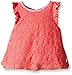 Rosie Pope Baby Girls' Lace Overlay Top with Embroidered Neckline