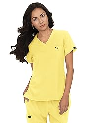 KOI Basics KOI1011 Women's Scrub Top Sunshine M