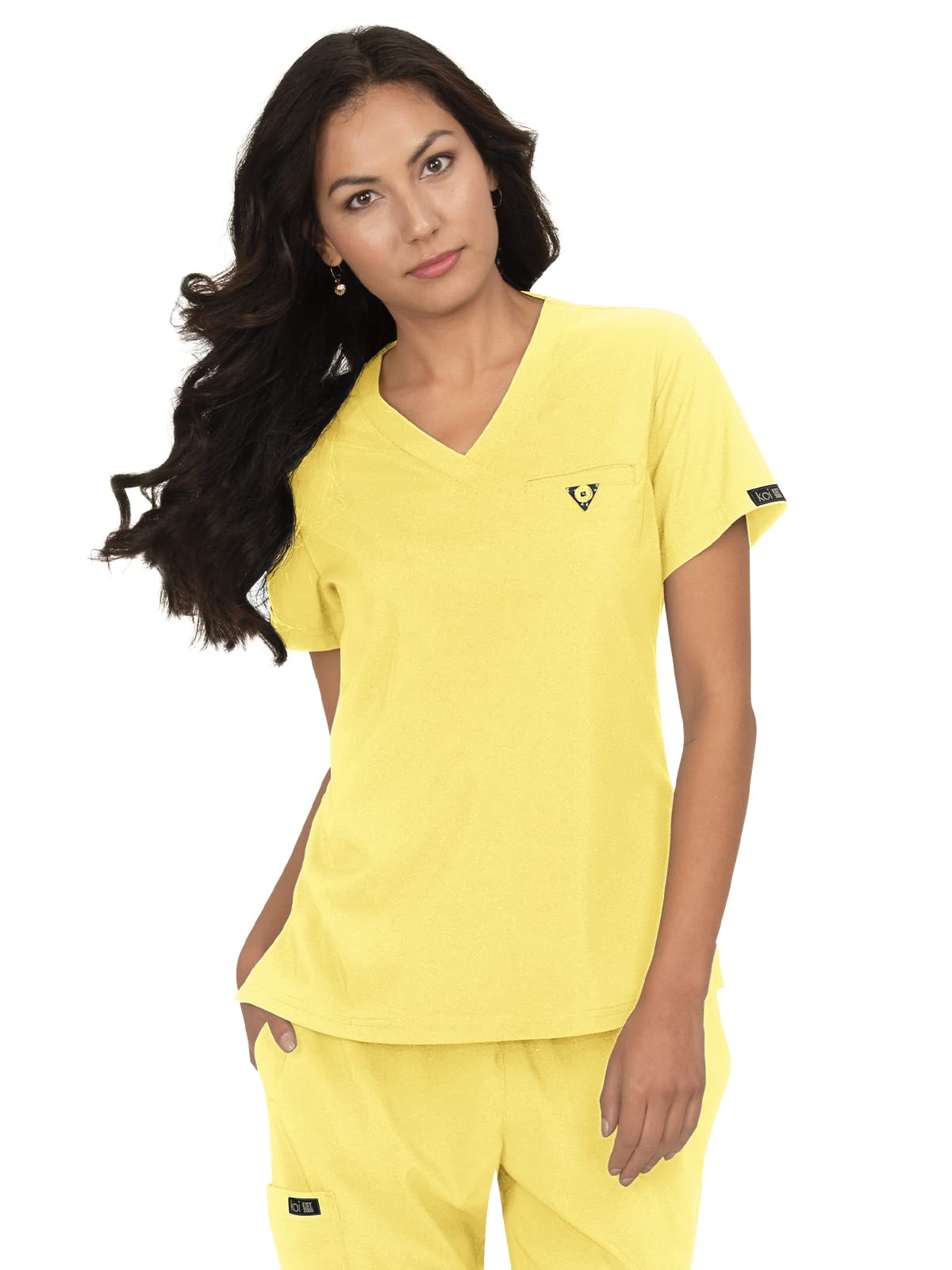 KOI Basics KOI1011 Women's Scrub Top Sunshine M