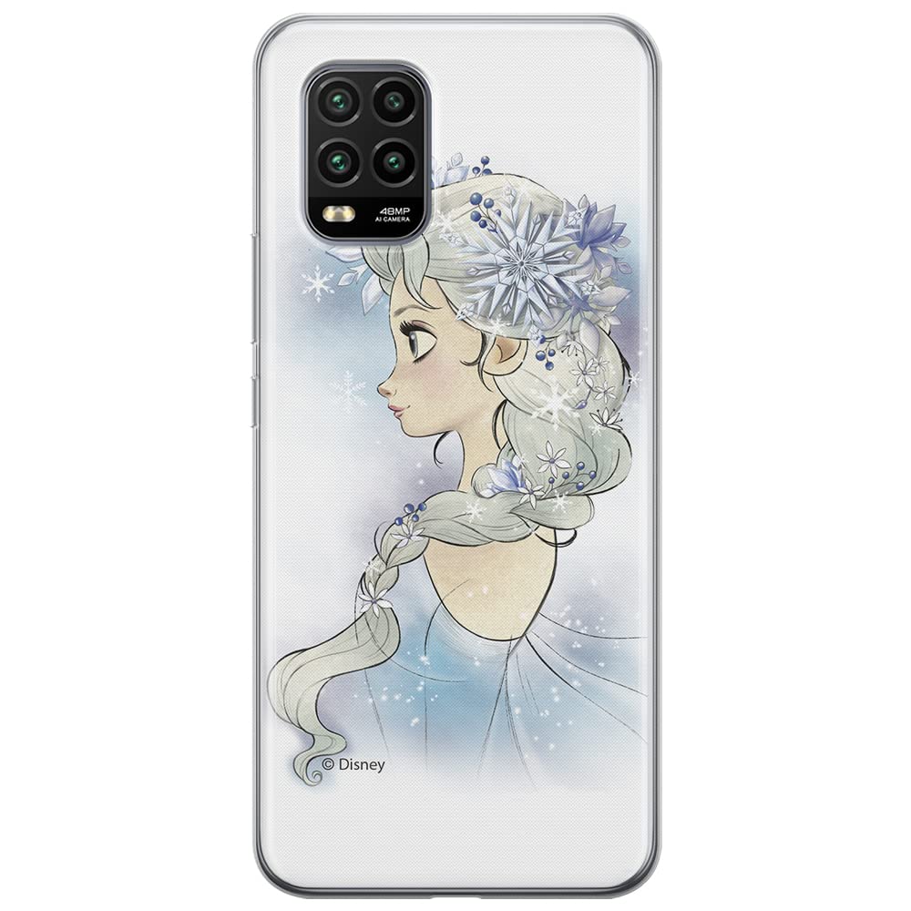 ERT GROUP mobile phone case for Xiaomi MI 10 LITE original and officially Licensed Disney pattern Elsa 010 optimally adapted to the shape of the mobile phone, case made of TPU