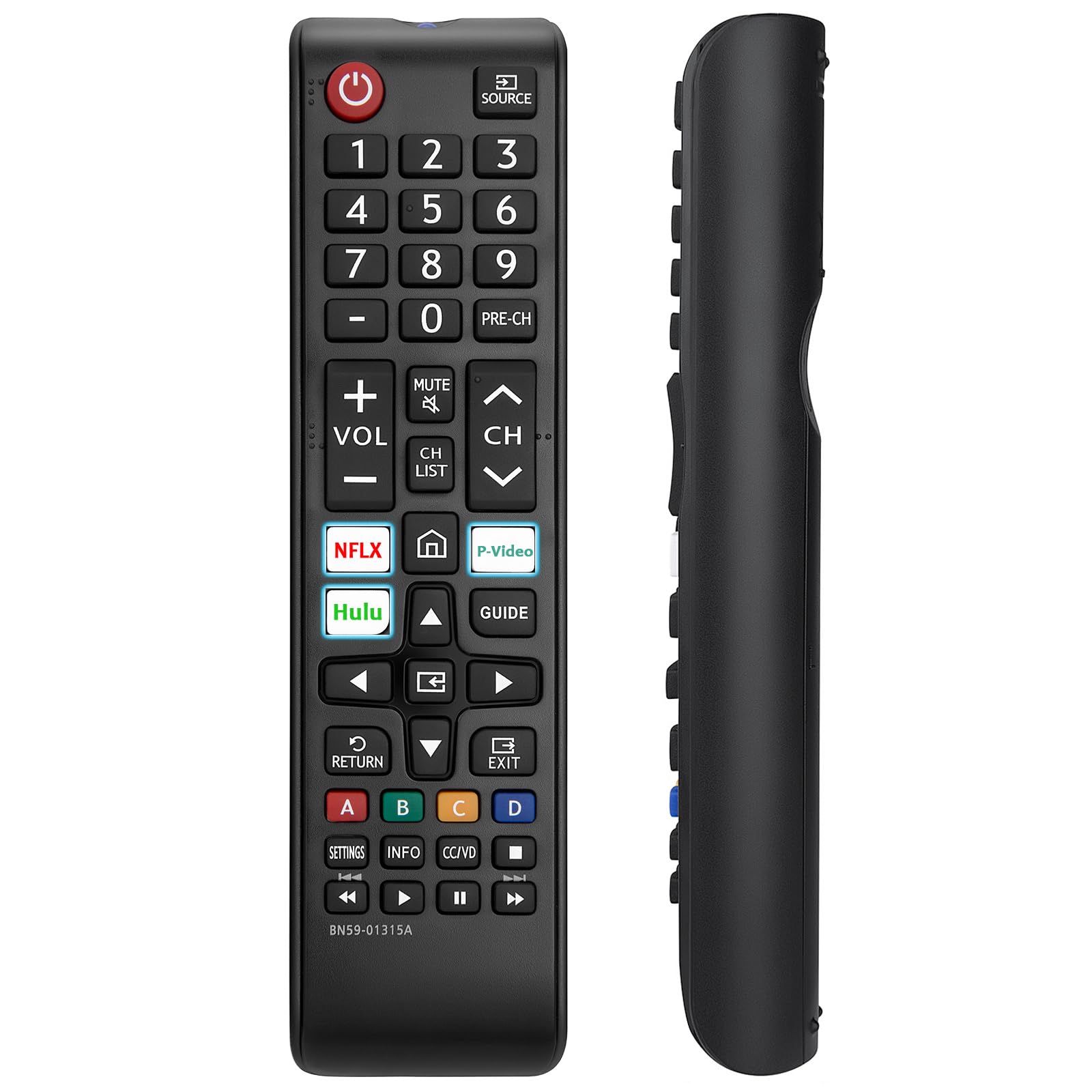 Photo 1 of Replacement BN59-01315A BN59-01315J Remote Control Compatible with Samsung 4K Crystal UHD 6/7/8/9/TU-7000 Series Smart TV(BN59-01315E)