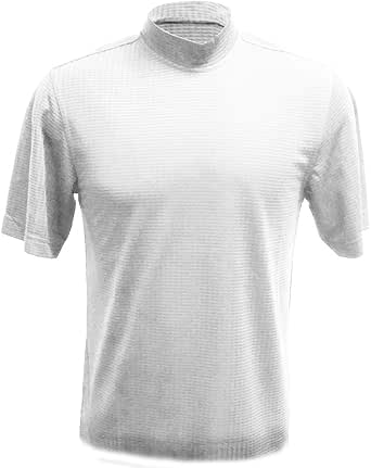 Download Amazon.com: Monterey Club Men's Stripe Texture Mock Shirt ...
