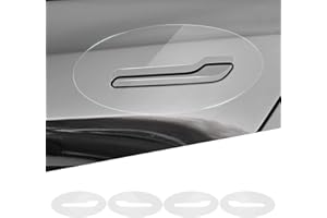 Yumfugu 4 PCS Car Door Handle Protective Films, Waterproof TPU Vehicle Handle Decorative Stickers, Anti Scratch Wrap Handle Guard Accessories Compatible with Tesla Model Y Model 3 (Transparent)