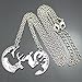 Q&Q Fashion Pack of 2 Vintage Silver Coin Stag Deer Couple Friendship Best Friends Pendant Necklace