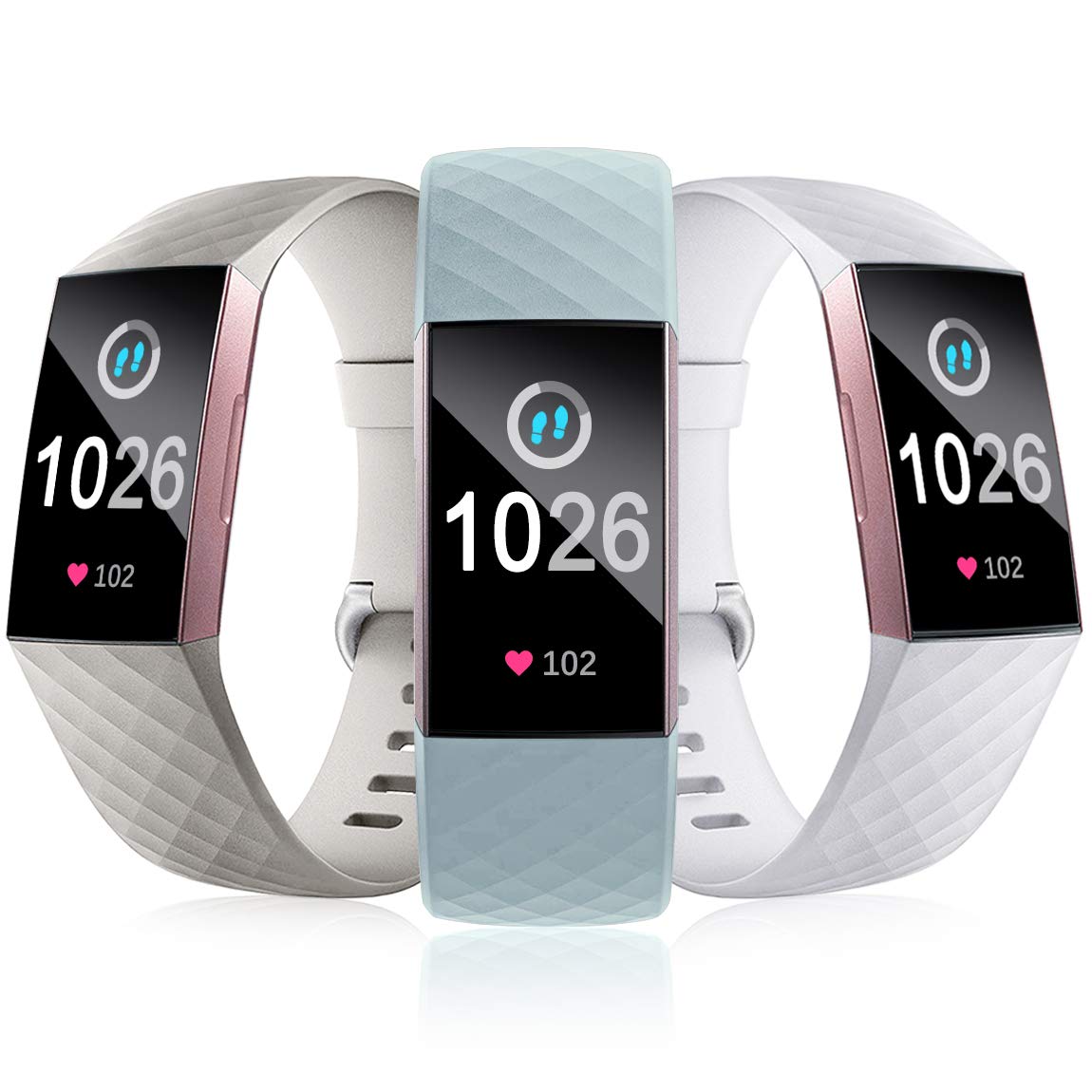 fitbit charge 3 pebble graphite