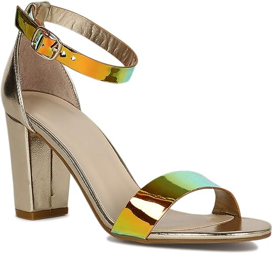 holographic chunky sandals