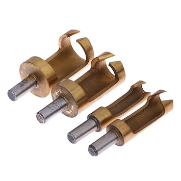 Generic 4pcs Wood Plug Cutter Set Titanium Round Shank Coated 6mm 8mm 13mm 16mm Hole Wood Drill Bit Power Tool