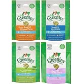 Greenies (4 Pack Feline Dental Cat Treat Variety Bundle 4 Flavors - 2.1oz Each Bag