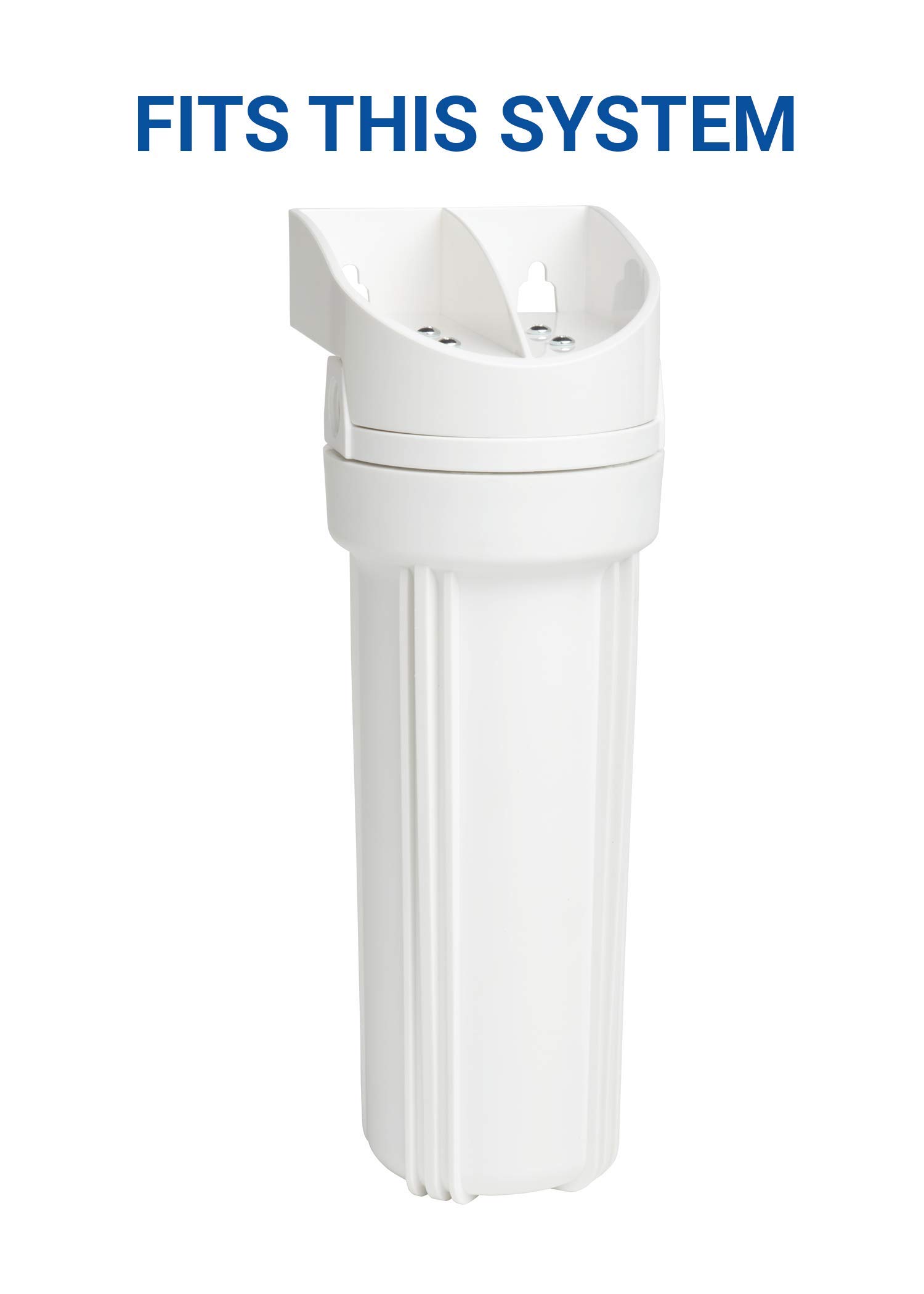 Basic Sink Replacement (EPU2C) | NSF Certified | Universal Fit | 6-Month Filter Life, Small, Red/White