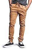 G-Style USA Mens Slant-Pocket Skinny Joggers