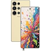luckeu I26 Ultra 5G Unlocked Phone, 512GB+12GB Smartphone, Cell Phone Android 15 with Built in Pen, 8000mAh Battery,6.99" FHD+ Screen,108MP Camera/Dual SIM/Fingerprint Lock/Face - Gold
