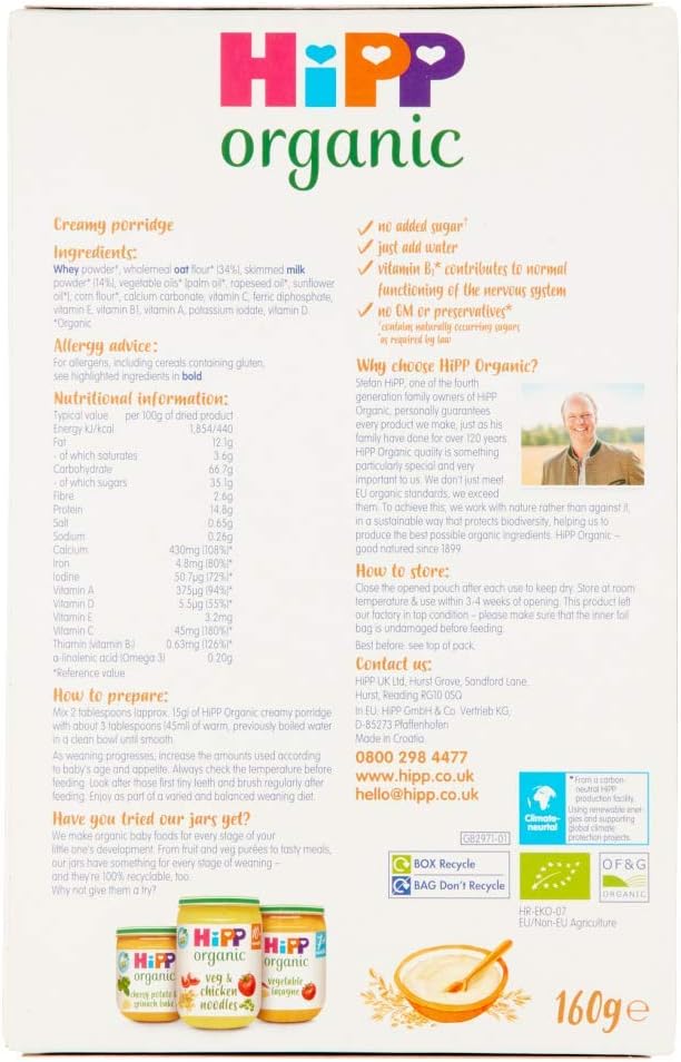 hipp organic creamy oats