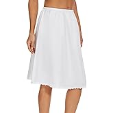 MANCYFIT Women's Half Slips for Under Dresses Slip Skirt Extender Satin Underskirt