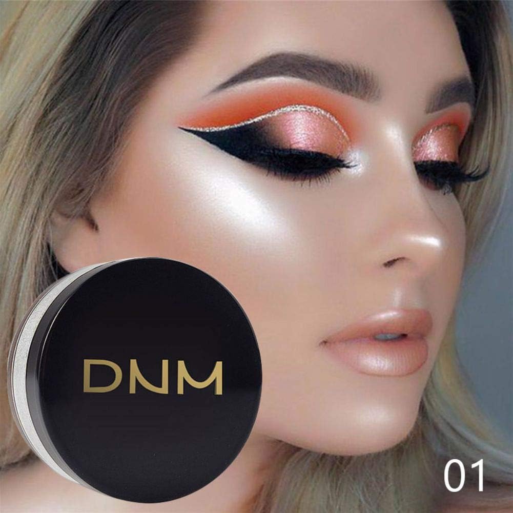 Onkessy Loose Powder Highlighter Powder Lasting Waterproof Brighten Skin Color for Face and Body Highlighter Makeup