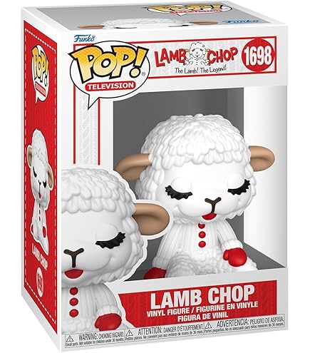 Amazon.com: Funko POP! Television Lamb Chop Flocked Vinyl Figure