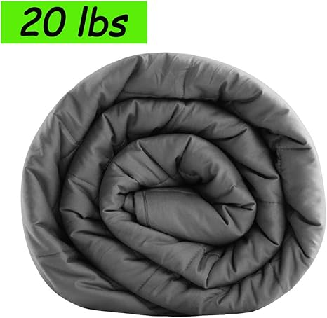 Balichun Weighted Blanket for Adults(20 lbs, 48''x72'', Dark Grey) 3.0
