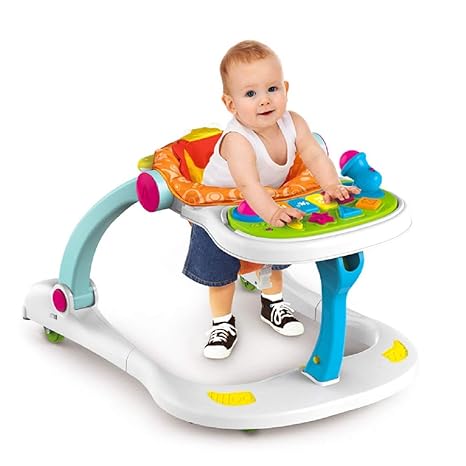 D ETERNAL Premium 4 (Four) in (One) 1 Multi Function Baby Activity Walker with Light Musical Sound