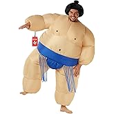 Morph Sumo Wrestler Inflatable Costume, Inflatable Sumo Costume, Blow Up Halloween Costumes For Men, Halloween Costumes Men