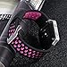 Lwsengme Fitbit Blaze Replacement Band,Silicone Watch Strap Adjustbable Wrist Band for Fitbit Blaze not Include Frame (Black/Pink-02)