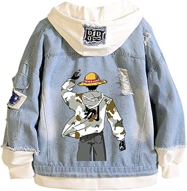 Cxwlk One Piece Monkey D Luffy Men S Waterproof Jacket Windproof And Breathable Fabric Jacketmen S Waterproof Jackets Winter Outdoor Jacket Blue M Amazon Co Uk Clothing