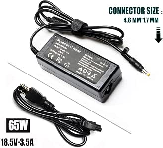 thumbnail image 2 of HP Pavilion Laptop Charger – AC Adapter Power Supply – ZT3000 DV1000 DV4000 DV6000 – T Power 2 of 2