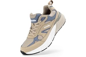 FitVille Mens Walking Shoes for Men Extra Wide Sneakers for Flat Feet Wide Width Running Shoes with Arch Support for Heel Pai