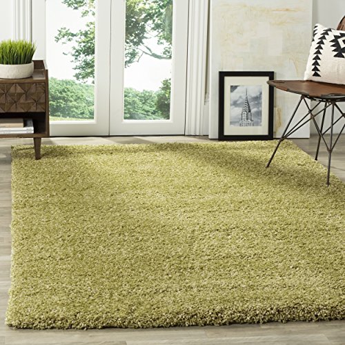 Safavieh California Shag Collection SG151-5252 Green Area Rug (6'7" Square)