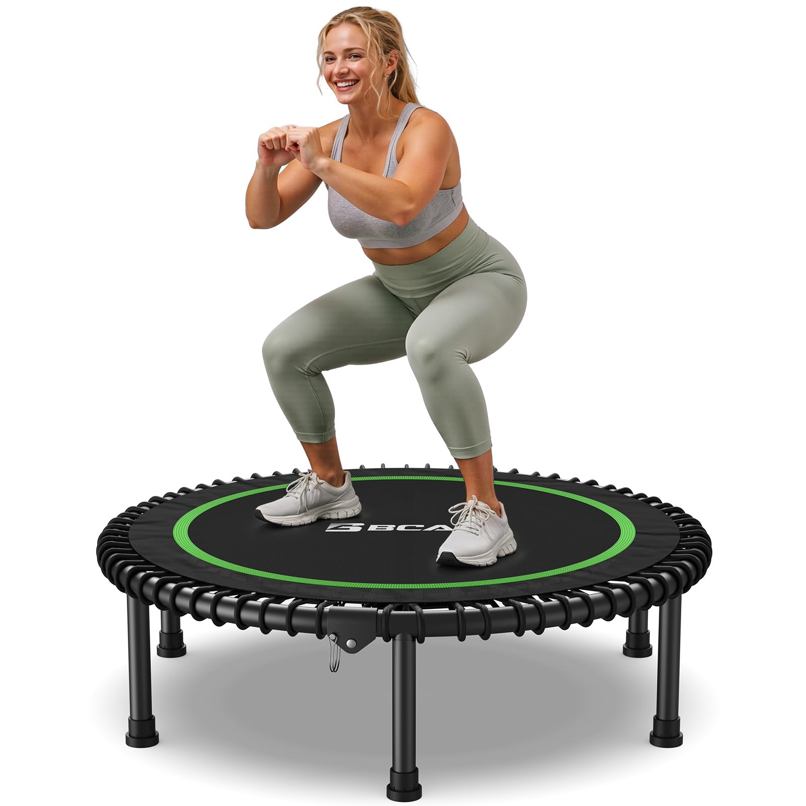 BCAN 40" Adult Fitness Trampoline with Durable