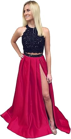 two piece a line dress